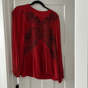Women’s red top